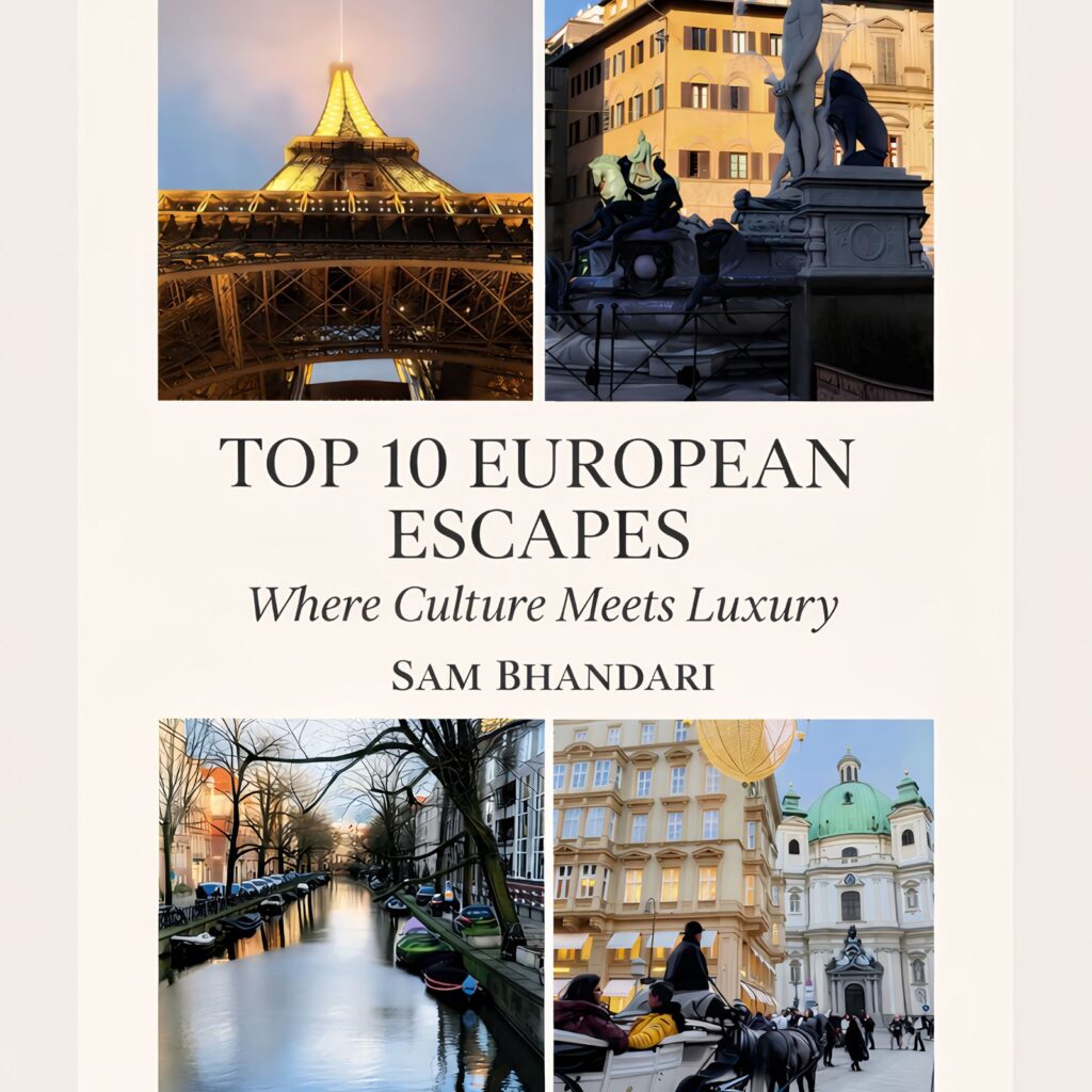 European Travel Book – Top 10 European Escapes Book cover by Sam Bhandari