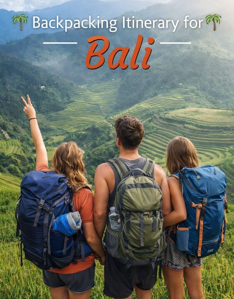 Backpacking Itinerary for Bali
