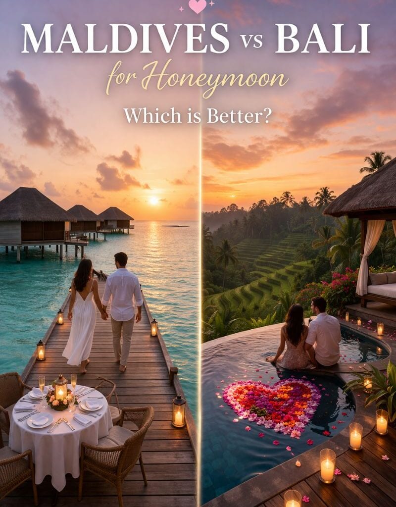 Maldives vs Bali for Honeymoon: Which is Better?