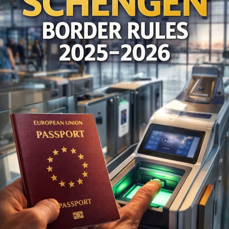 New Schengen Border Rules 2025–2026: Europe Biometric Entry/Exit System Explained