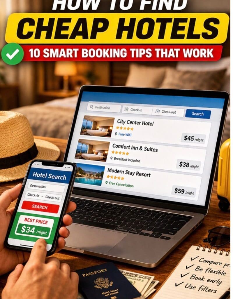 How to Find Cheap Hotels (2026): 10 Smart Booking Tips That Work