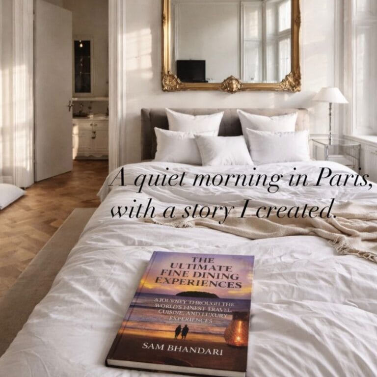 Paris mornings with my Coffee table book- The Ultimate Fine dining Experiences