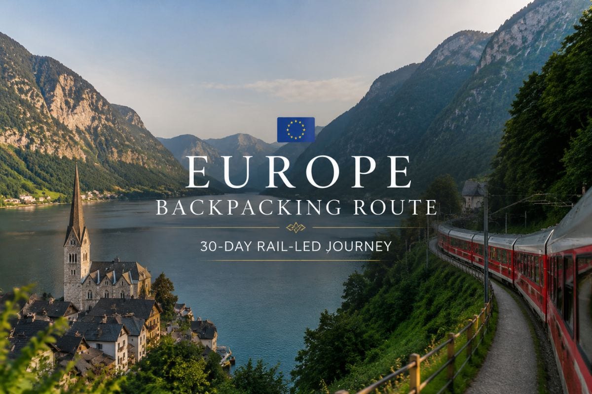 Europe Backpacking Route — 30 Days Rail Journey